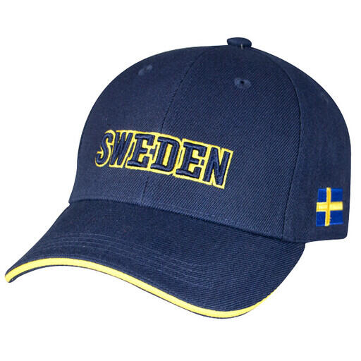 Keps Sverige Mörk Blå