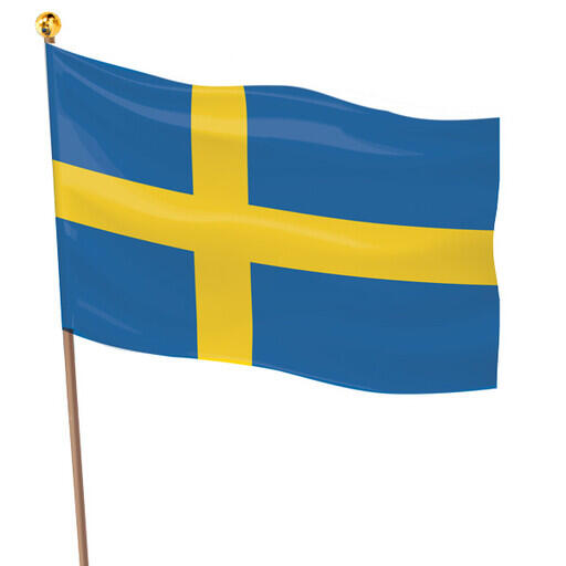 Svensk Hand Flagga